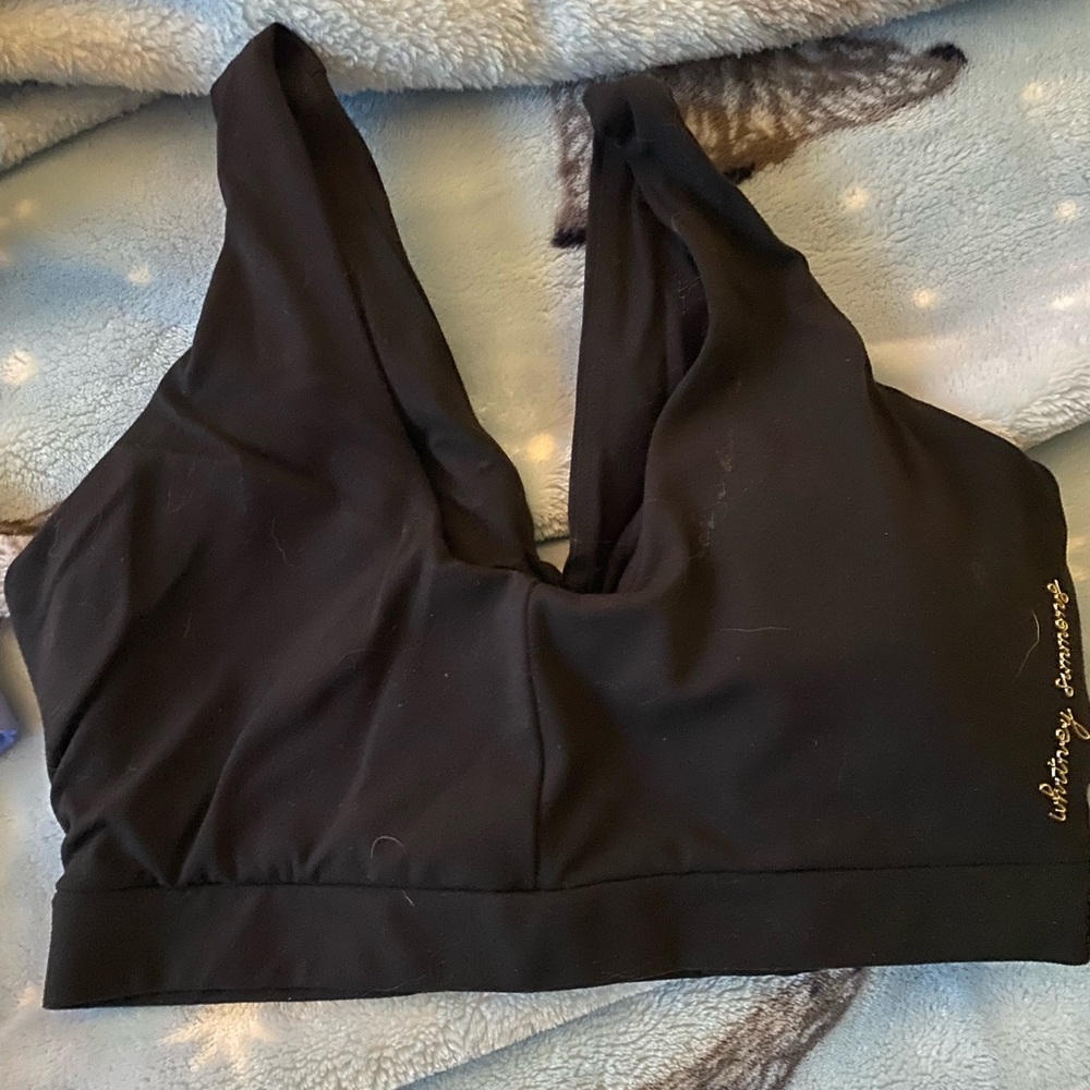 Whitney Simmons Size Small Black Sports Bra
